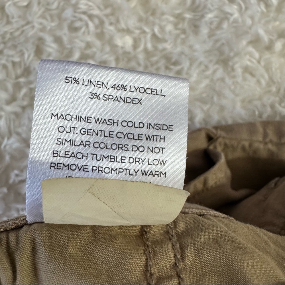 Level 99 Tallulah Wide Leg Linen lyocell Trousers Pants in Sandcastle Khaki 31 - Picture 11 of 14